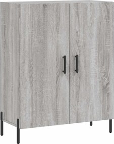 vidaXL Ντουλάπι Γκρι Sonoma 69,5 x 34 x 180 εκ. Επεξεργασμένο Ξύλο