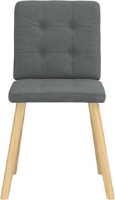 vidaXL Καρέκλες Τραπεζαρίας 6 τεμ Σκ. Γκρι Υφασμάτινες
