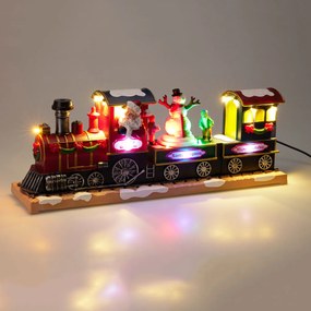 Χριστουγεννιάτικο Τρενάκι Με Led &amp; Κίνηση (38x10.1x16.1) USB K-M Snowman AJG000020