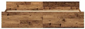 vidaXL Σκελετός Κρεβατιού Παλαιό ξύλο 200 x 200 cm Επεξεργασμένο ξύλο
