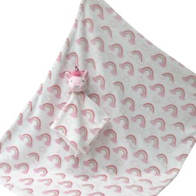 Κουβέρτα Fleece Αγκαλιάς (75x90) + Πανάκι Παρηγοριάς Viopros Σχ. 731