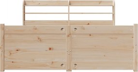 vidaXL Πλαίσιο Κρεβατιού Κεφαλάρι 150x200 εκ Μασίφ Πεύκο