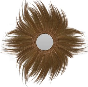 ΚΑΘΡΕΠΤΗΣ ΣΤΡΟΓΓΥΛΟΣ ΜΕ ΠΛΑΙΣΙΟ ΦΛΟΙΟ ΜΠΑΝΑΝΑΣ ΣΕ ΧΡΩΜΑ ΦΥΣΙΚΟ 100x4x100 ΕΚ.HM7735