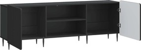 vidaXL Ντουλάπι TV Μαύρο 150 x 31 x 52 εκ. Επεξεργασμένο Ξύλο