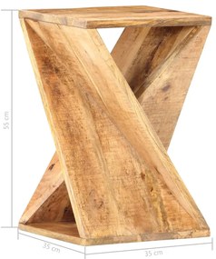 vidaXL Συρταριέρα 35 x 35 x 55 εκ. από Μασίφ Ξύλο Μάνγκο