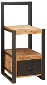 vidaXL Κονσόλα εισόδου 40x40x90 εκ Στέρεο τραχύ ξύλο μάνγκο