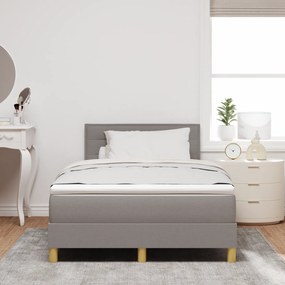 vidaXL Κρεβάτι Σπίντο με Στρώμα & LED Γκρι 120x200 εκ. Ύφασμα