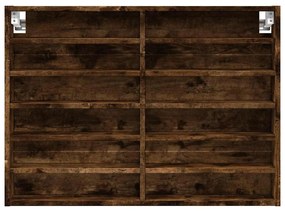 vidaXL Βιτρίνα Καπνιστή Δρυς 80x8,5x58 εκ. από Επεξεργασμένο Ξύλο