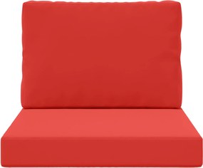 vidaXL Μαξιλάρι Καναπέ Εξωτερικού Χώρου 2 pcs Κόκκινο Πολυεστέρας