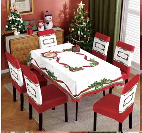 Χριστουγεννιάτικο Σετ Τραπεζαρίας 7 τμχ 150x220 Σχέδιο Νο6