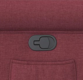 vidaXL Πολυθρόνα Ανακλινόμενη Μπορντό Υφασμάτινη