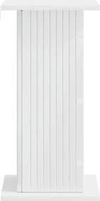 vidaXL Βάση φυτών Γυαλιστερό Λευκό 30,5 x 30 x 60,5 εκ