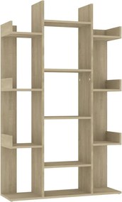 vidaXL Βιβλιοθήκη Sonoma Δρυς 86 x 25,5 x 140 εκ. από Επεξ. Ξύλο