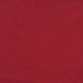 Υποπόδιο Μπορντό 60x60x36 εκ. Βελούδινο - Κόκκινο