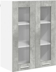 vidaXL Κρεμαστό ντουλάπι Σκυρόδεμα Γκρι 60 x 31 x 80 εκ.