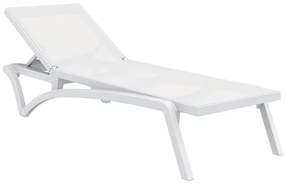 SIESTA PACIFIC ΞΑΠΛΩΣΤΡΑ WHITE/WHITE ΠΟΛ/ΝΙΟΥ 193X68X35εκ.53.0102