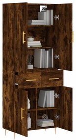 vidaXL Ντουλάπι Καπνιστή Δρυς 69,5x34x180 εκ. από Επεξεργασμένο Ξύλο