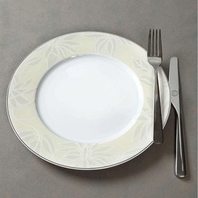 Σερβίτσιο Πιάτα Φαγητού Leaves (Σετ 72Τμχ) 42.264.30 Beige-Multi Cryspo Trio 72 τμχ Porcelain