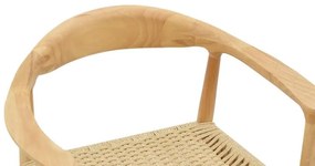 Καρέκλα - Πολυθρόνα Juvan φυσικό rubberwood 64x53x77εκ 64x53x77 εκ.