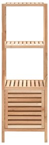 vidaXL Ραφιέρα Μπάνιου 39,5x35,5x123 εκ. από Μασίφ Ξύλο Καρυδιάς