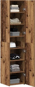 vidaXL Highboard Παλιό ξύλο 40 x 42,5 x 185 εκ.
