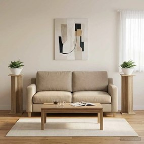 vidaXL Βάση φυτών 2 τεμ. Sonoma Δρυς 25 x 25,5 x 80,5 εκ.