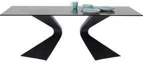Τραπέζι Gloria Μαύρο  200x100x75εκ - Μαύρο