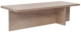 Τραπέζι Σαλονιού Harbor 746NRD1103 120x45x30cm Travertine Beige
