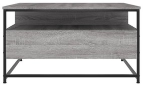 vidaXL Τραπεζάκι Σαλονιού Γκρι Sonoma 80 x 80 x 45 εκ. Επεξεργ. Ξύλο