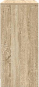 vidaXL Παπουτσοθήκη Sonoma Δρυς 57x34x76 εκ. από Επεξεργασμένο Ξύλο
