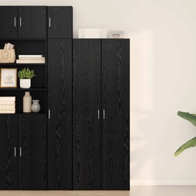 vidaXL Highboard Μαύρη Οξυά 70 x 42,5 x 185 εκ