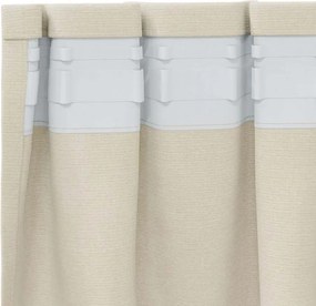 vidaXL Κουρτίνες συσκότισης 2 pcs Κρεμ 140 x 175 cm Βελούδο