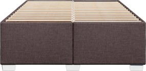 vidaXL Σκελετός Κρεβατιού Χωρίς Στρώμα Καφέ 140x200 εκ.Υφασμάτινο