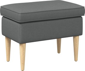 vidaXL Πολυθρόνα Ποδιών Σκούρο Γκρι 55 x 35 x 41 εκ Πολυεστέρας