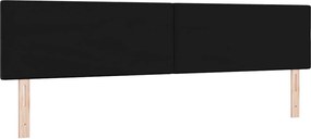 vidaXL LED κεφαλάρι με φώτα λωρίδας LED Μαύρο 200 cm Πολυεστέρας