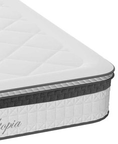 Στρώμα Utopia pakoworld pocket spring με ανώστρωμα aloe vera 30-32cm 140x200εκ