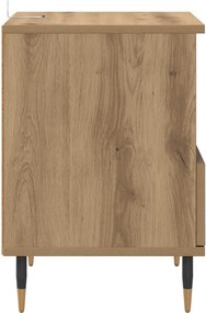 vidaXL Κομοδίνο Artisan Oak 40 x 35 x 50 εκ. Επεξεργασμένο Ξύλο