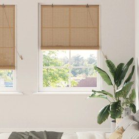 vidaXL Ρολά και Σκίες Παραθύρων Ανοιχτό καφέ 110 x 220 cm Μπαμπού