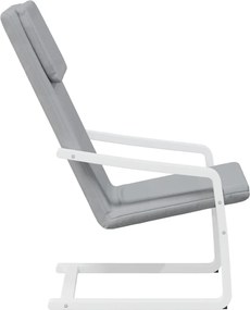 vidaXL Πολυθρόνα Relax Ανοιχτό Γκρι Υφασμάτινη