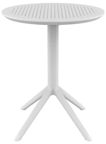SKY WHITE Φ60X74εκ. ΤΡΑΠΕΖΙ ΠΤΥΣ/ΝΟ ΠΟΛ/ΝΙΟΥ