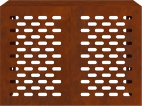vidaXL Κάλυμμα κλιματιστικού Σκ rusty 100 x 50 x 70 cm