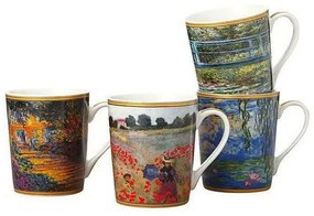 Κούπα Impressions Monet (Σετ 4Τμχ) DB0020 350ml Multi Casa Domani Porcelain