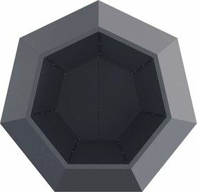 vidaXL Γλάστρα 2 τμχ. Ανθρακί 100 x 100 x 80 εκ Ατσάλι