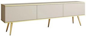 Έπιπλο τηλεόρασης ORO Μπεζ + Χρυσό 175x53x32cm