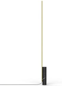 Φωτιστικό Δαπέδου T.O 10760/10762 7,5x160cm Dim Led 750lm 10W 3000K Marble Black-Brass Pablo Designs