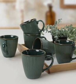 Mug Set (6 Pieces) ST057006FRA5A839700MAET900 Green