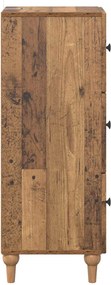 vidaXL Ντουλάπι με Συρτάρια 33 x 34,5 x 90 εκ Επεξεργασμένο Ξύλο