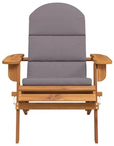 vidaXL Καρέκλα Κήπου Adirondack με Μαξιλάρια από Μασίφ Ξύλο Ακακίας