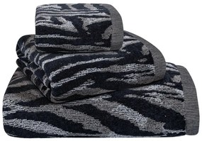 Πετσέτες 3097 (Σετ 3τμχ) Black-Grey Greenwich Polo Club Towels Set 70x140cm 100% Cotton