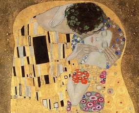Gustav Klimt - Αναπαραγωγή Το φιλί, (40 x 35 cm)